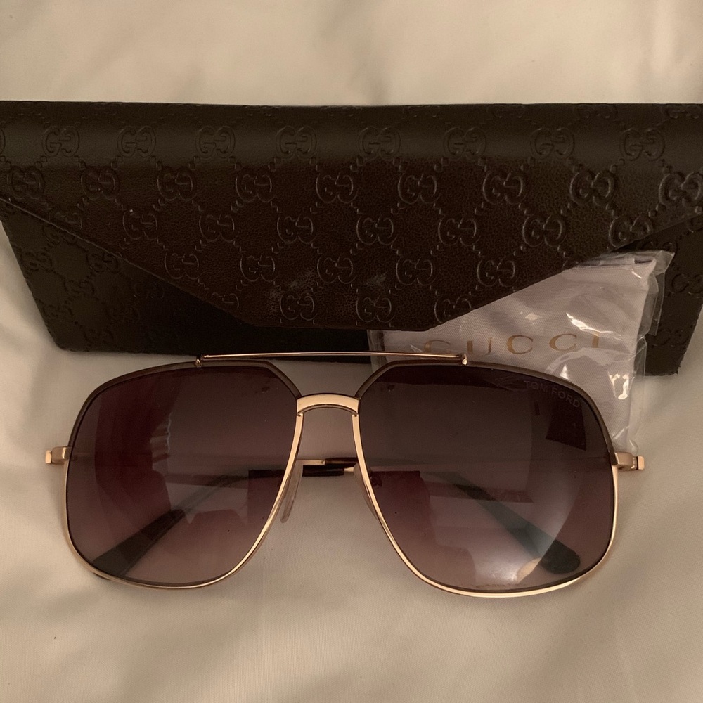 Tom Ford Ronnie TF 439 48F Gold Lens w/Turq!